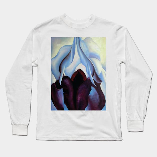 Pink Sweet Peas by Georgia O'Keeffe Long Sleeve T-Shirt by QualityArtFirst